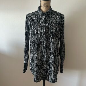 Nine West Drapey Button Down Shirt